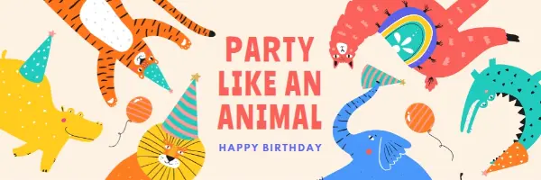 Party animal yellow whimsical-color-block