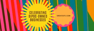 Celebrate BIPOC-owned businesses yellow modern-color-block