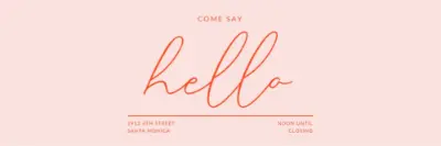 Hello neighbor pink modern-bold