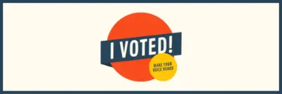 I voted! red vintage-retro