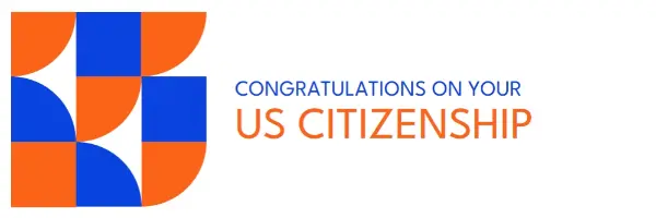 Congratulations on citizenship red modern-geometric-&-linear