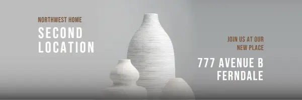 New vase place white modern-bold