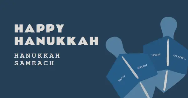 Hanukkah traditions blue modern-color-block