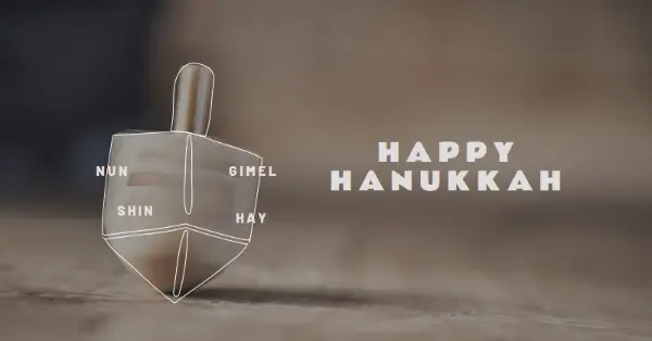 Hanukkah at home brown modern-simple
