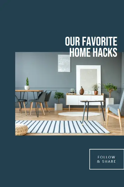 Home hacks blue modern-simple