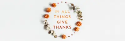 Wreathed in gratitude gray modern-simple