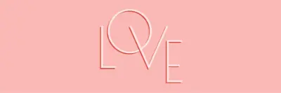 Love letters pink organic-boho