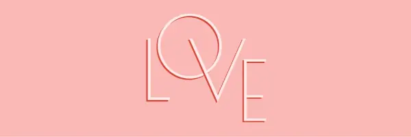 Love letters pink organic-boho