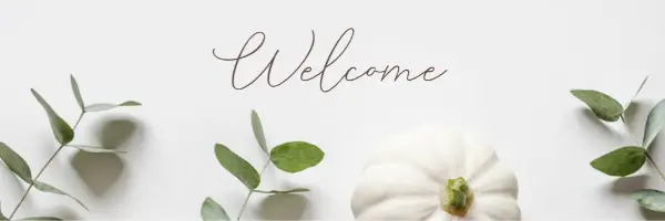 Welcome to the harvest white modern-simple