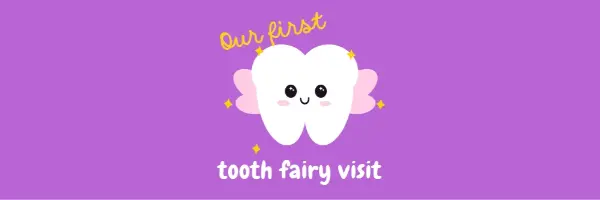 First brush with the tooth fairy purple whimsical-color-block