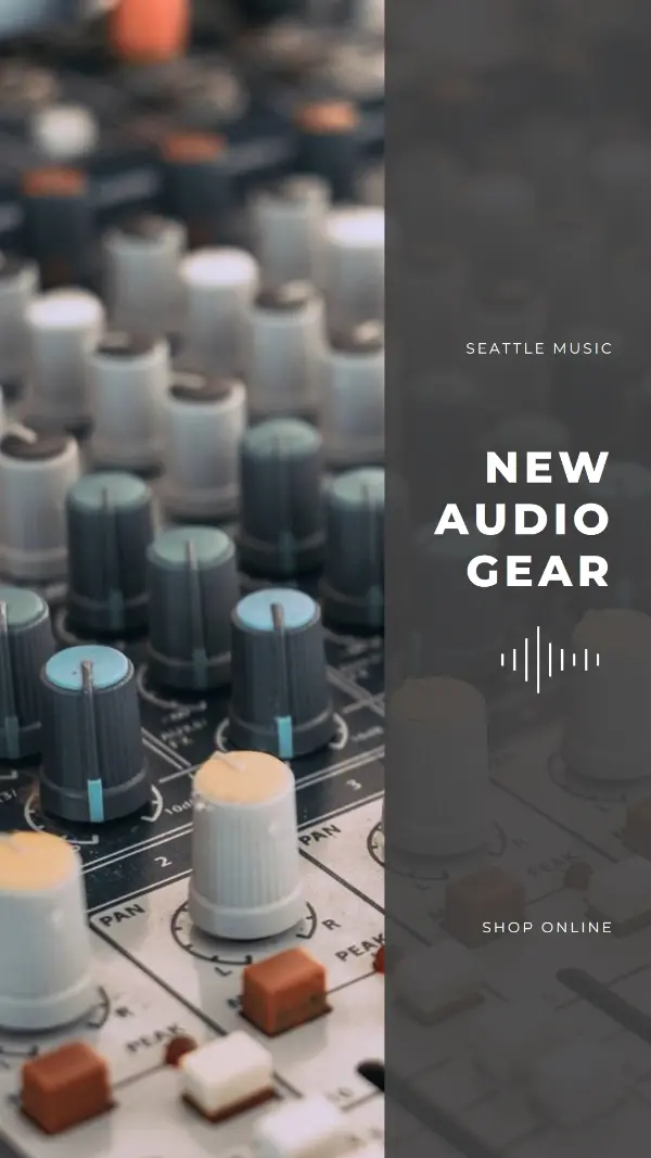 Audio mixer gray modern-simple
