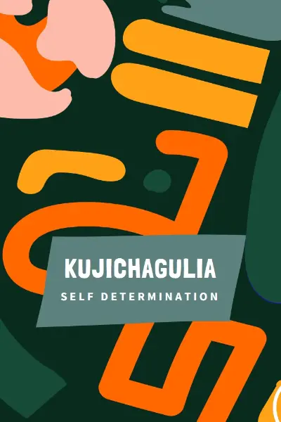 Honoring Kujichagulia green whimsical-color-block