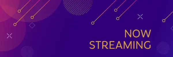 Stream team purple modern-simple