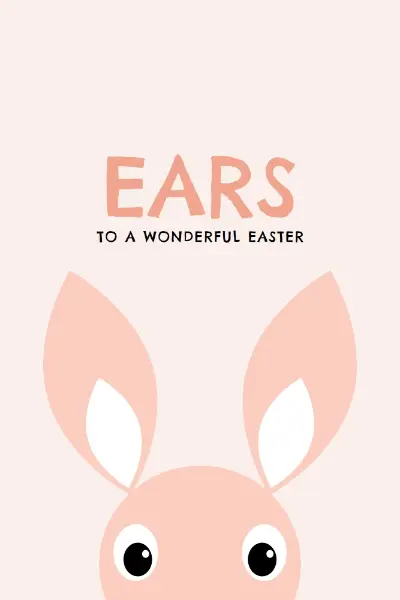 Ear-resistible Easter pink whimsical-color-block