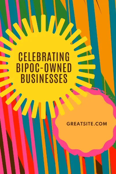Celebrate BIPOC-owned businesses yellow modern-color-block