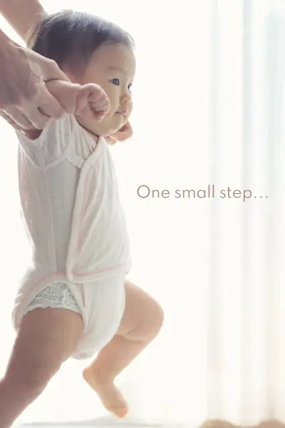 Baby steps white modern-simple