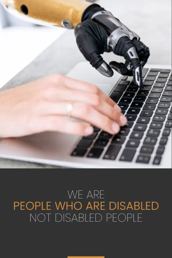 People with disabilities awareness gray modern-simple