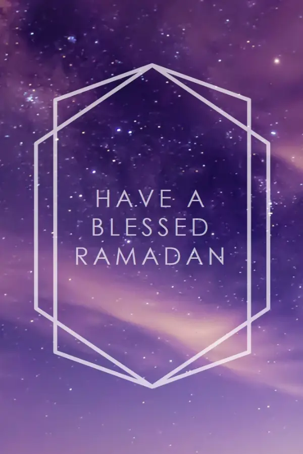 Have a blessed Ramadan purple modern-geometric-&-linear