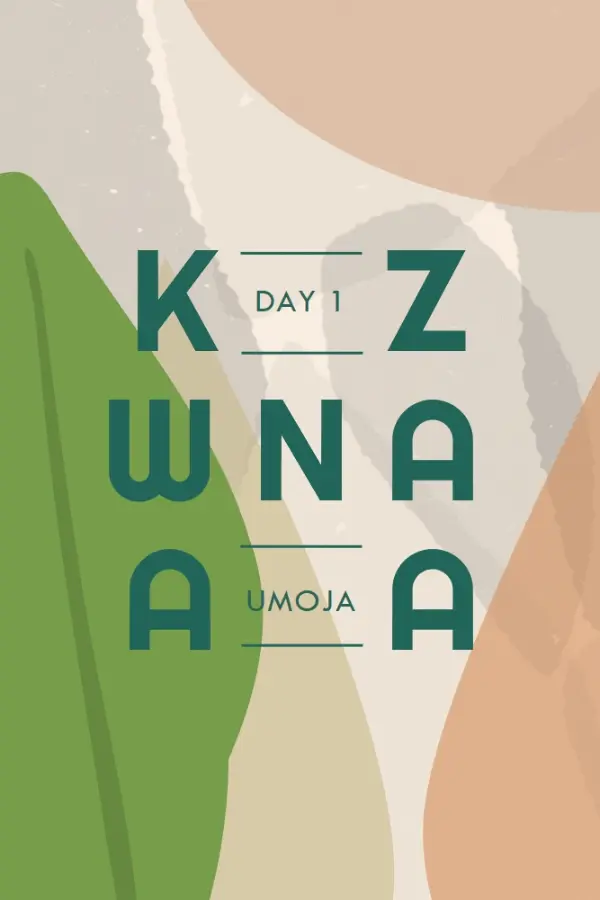 Umoja for Kwanzaa brown organic-simple