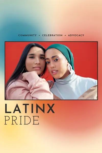 Celebrating the Latinx community red modern-bold