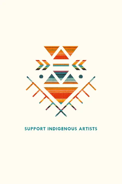 Support Indigenous artists white modern-geometric-&-linear