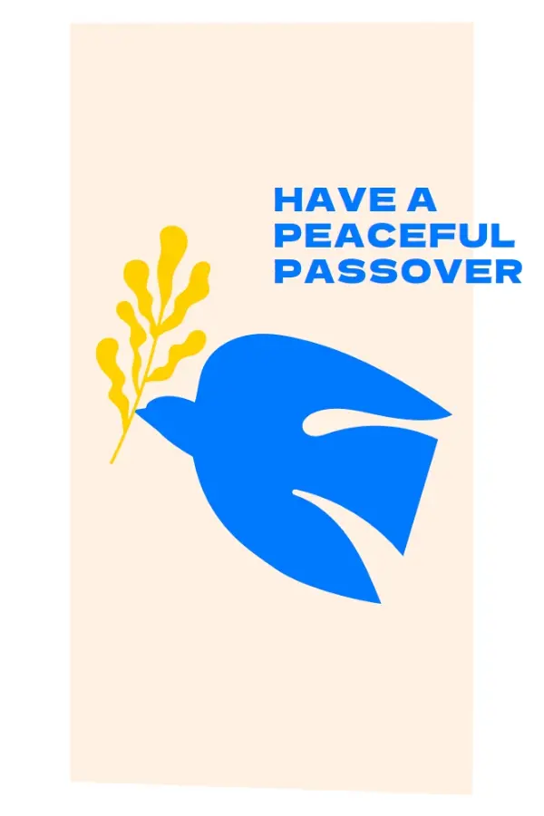 Have a peaceful Passover pink modern-simple