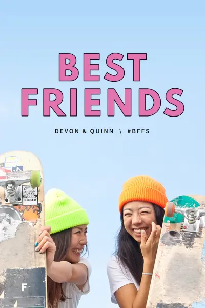 Forever friends blue modern-bold