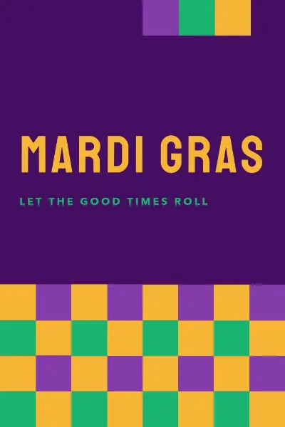 Mardi party purple modern-color-block