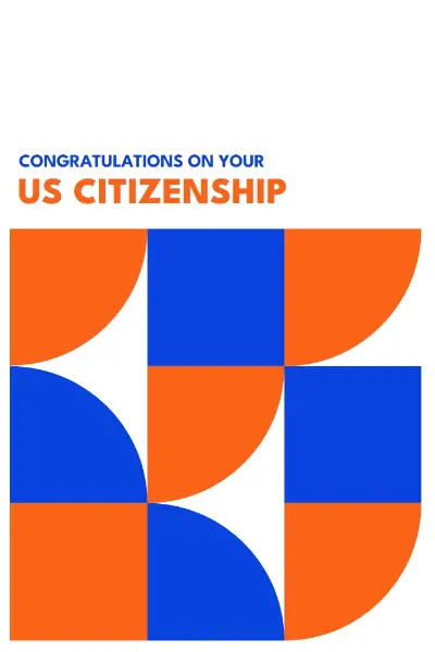 Congratulations on citizenship red modern-geometric-&-linear