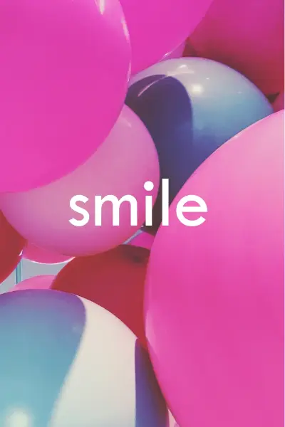 All smiles pink modern-bold