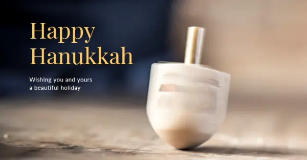 The beauty of Hanukkah yellow modern-simple