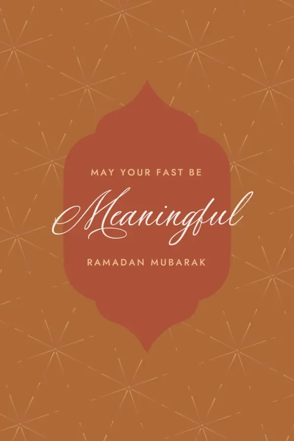 Meaningful Ramadan orange modern-simple