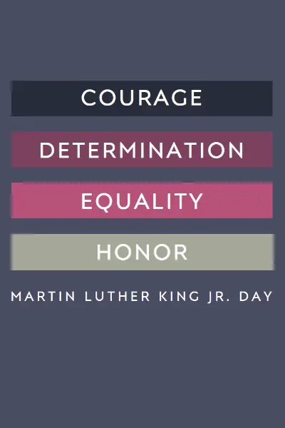 Honoring Martin Luther King purple modern-simple