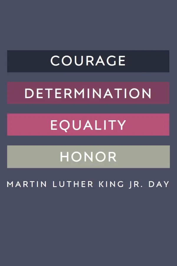 Honoring Martin Luther King purple modern-simple