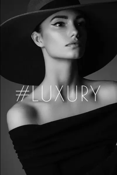 Luxe in love black modern-simple