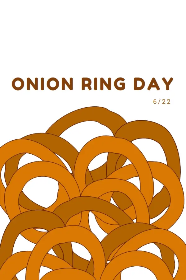 Rings by the dozen orange whimsical-line