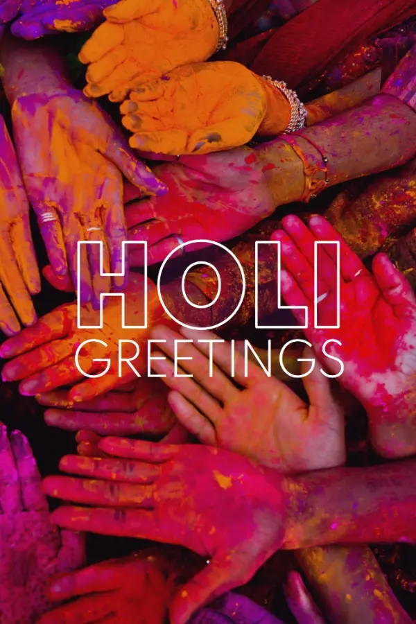 Have a happy Holi red modern-bold