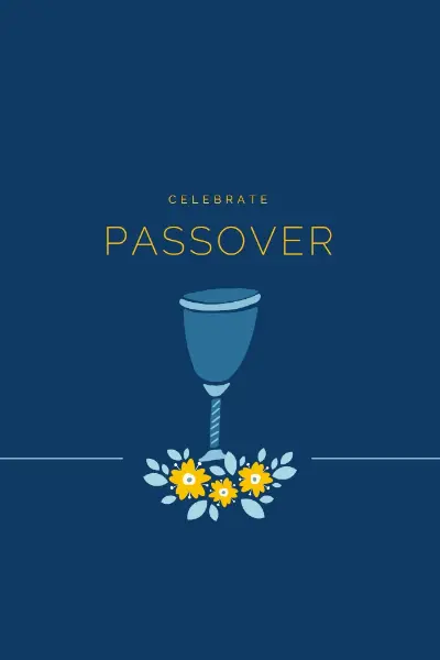 Celebrating Passover blue whimsical-color-block