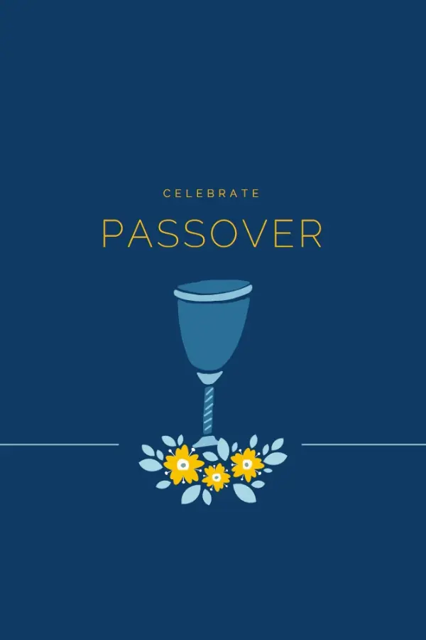 Celebrating Passover blue whimsical-color-block