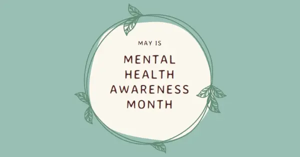 Honor mental health awareness green organic-simple