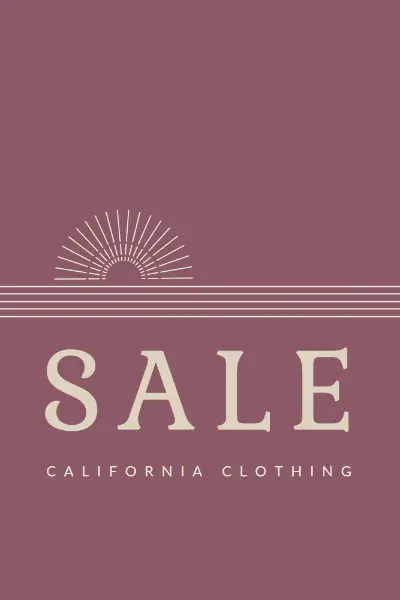 Sale on the horizon red organic-simple