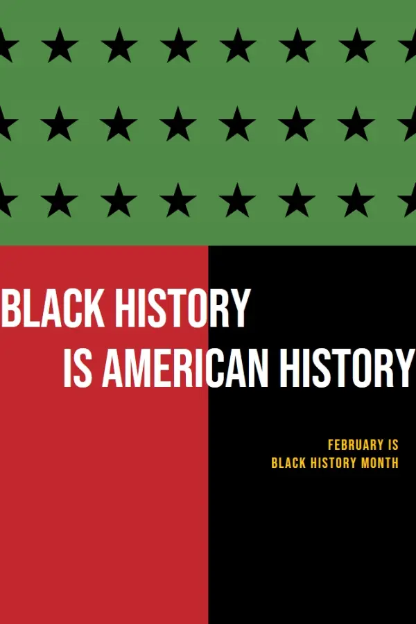 Black History Month black modern-color-block