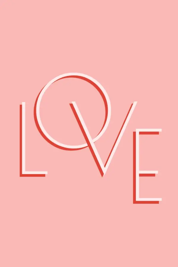 Love letters pink organic-boho