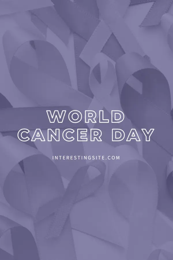 World Cancer Day purple modern-simple