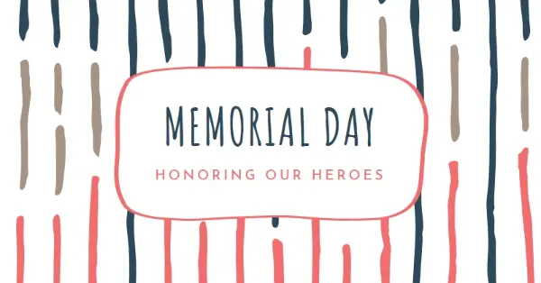 Honoring our heroes white whimsical-line