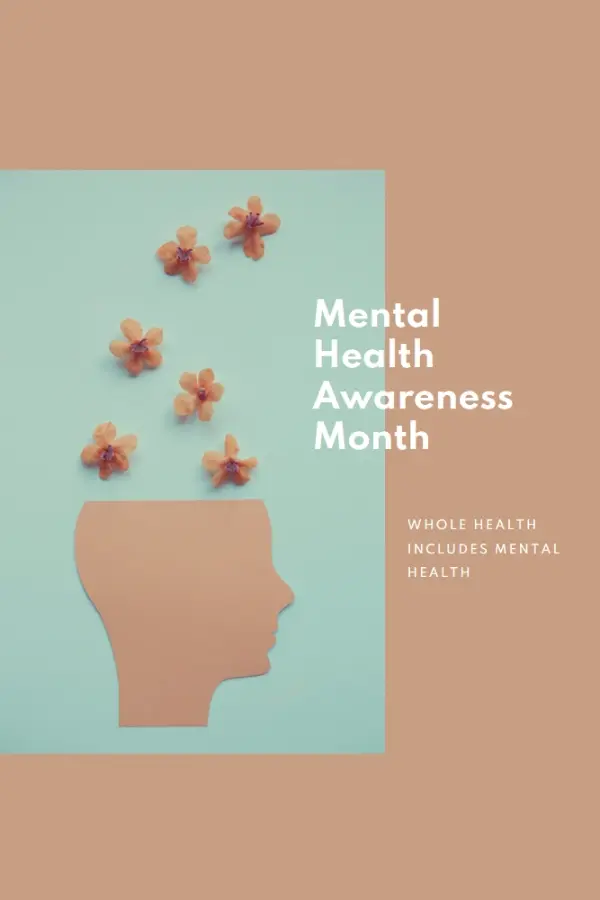 Mental Health Awareness Month brown modern-simple