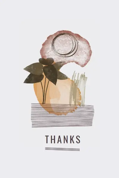 I leaf my thanks white organic-simple