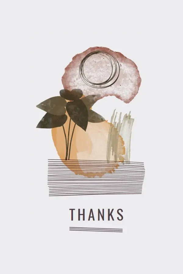 I leaf my thanks white organic-simple