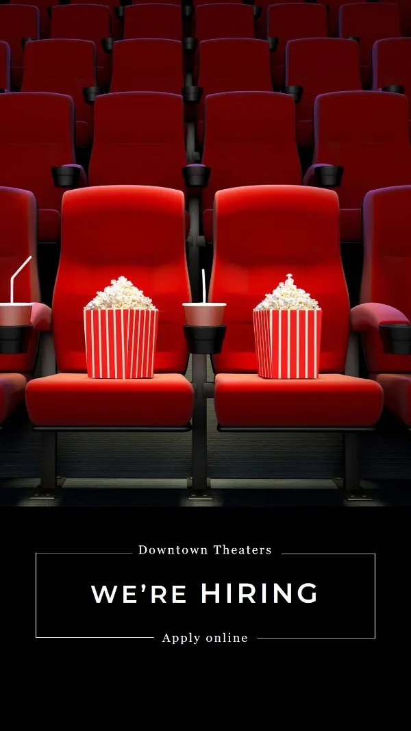 Theater openings red modern-simple