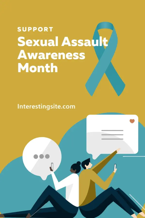 Sexual assault awareness yellow modern-color-block